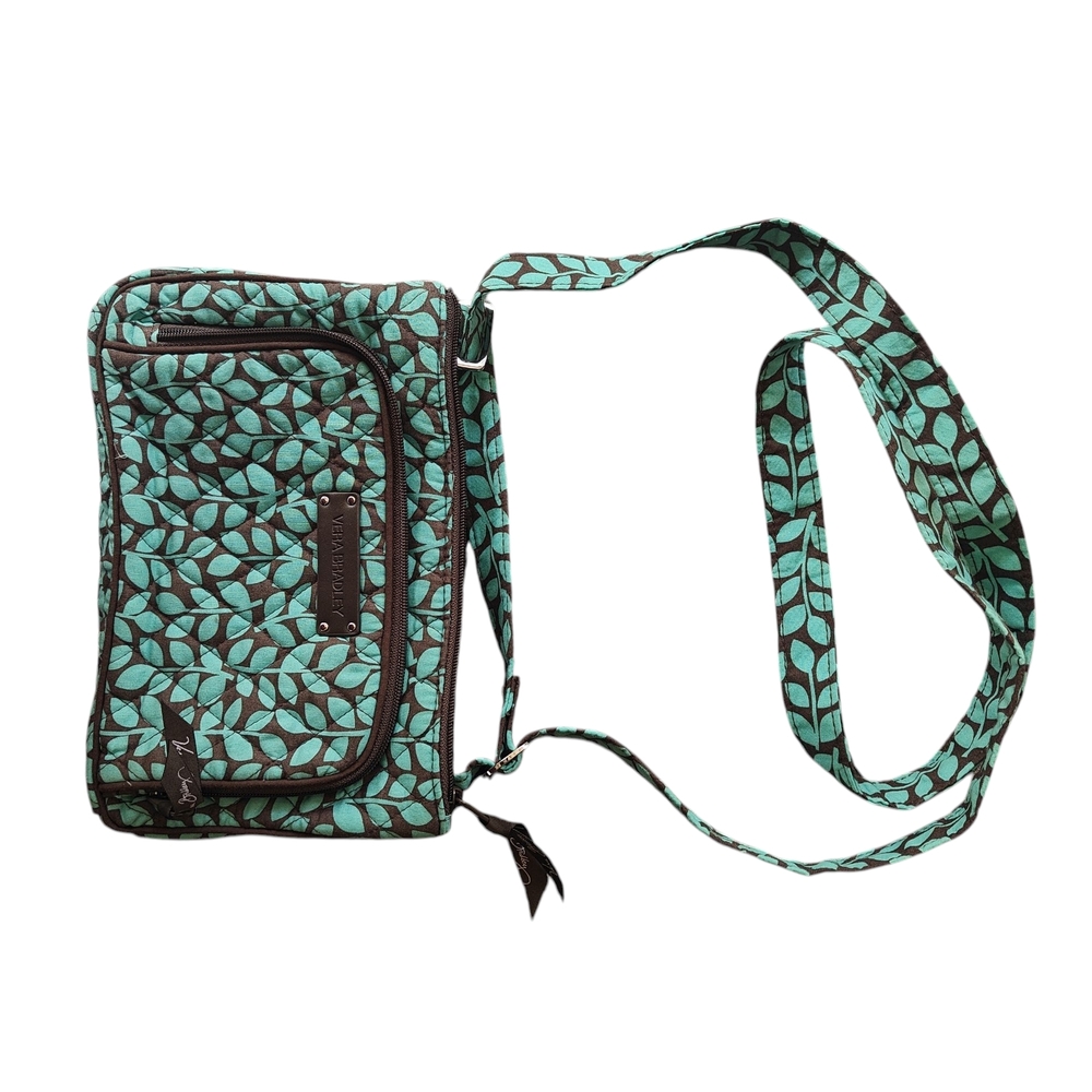 Vera Bradley Teal Leaf Crossbody Bag